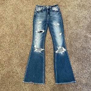 Girls KanCan flare high rise jeans